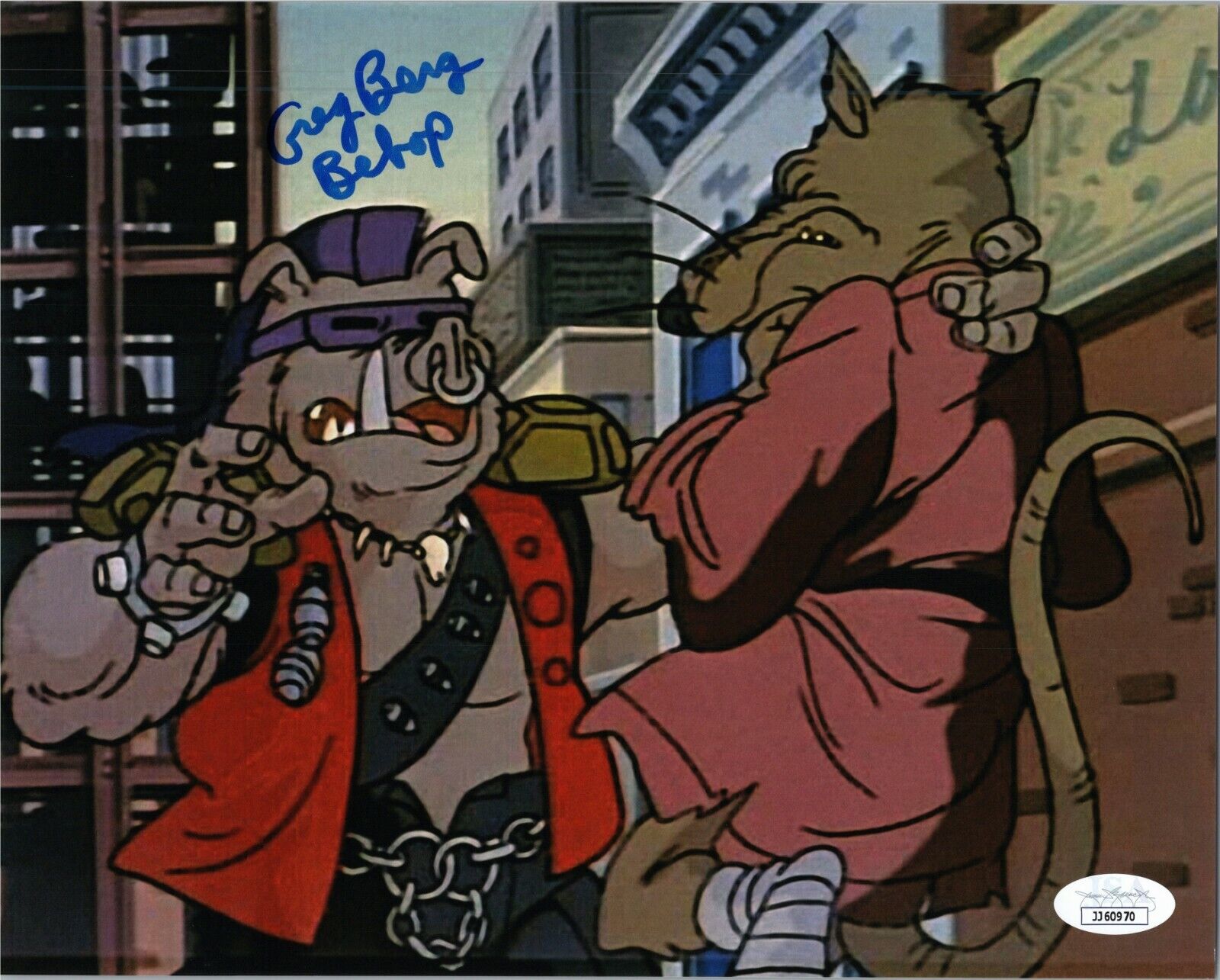 GREG BERG Signed Bebop - TEENAGE MUTANT NINJA TURTLES