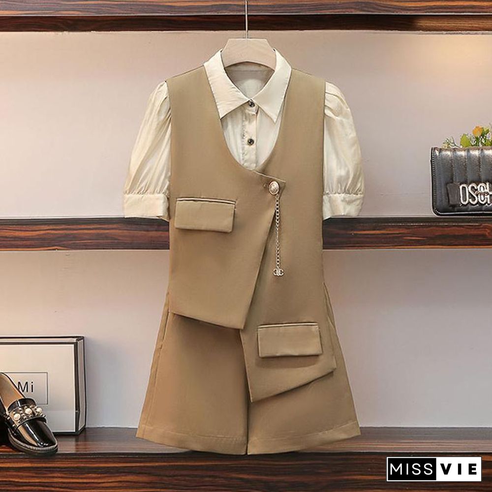 Fashion Vest Three-Piece Set P11750