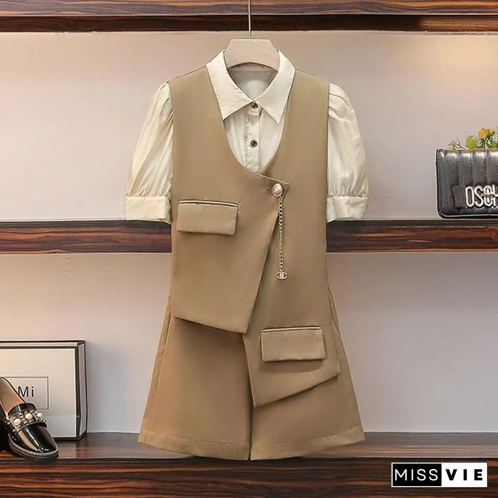 Fashion Vest Three-Piece Set P11750