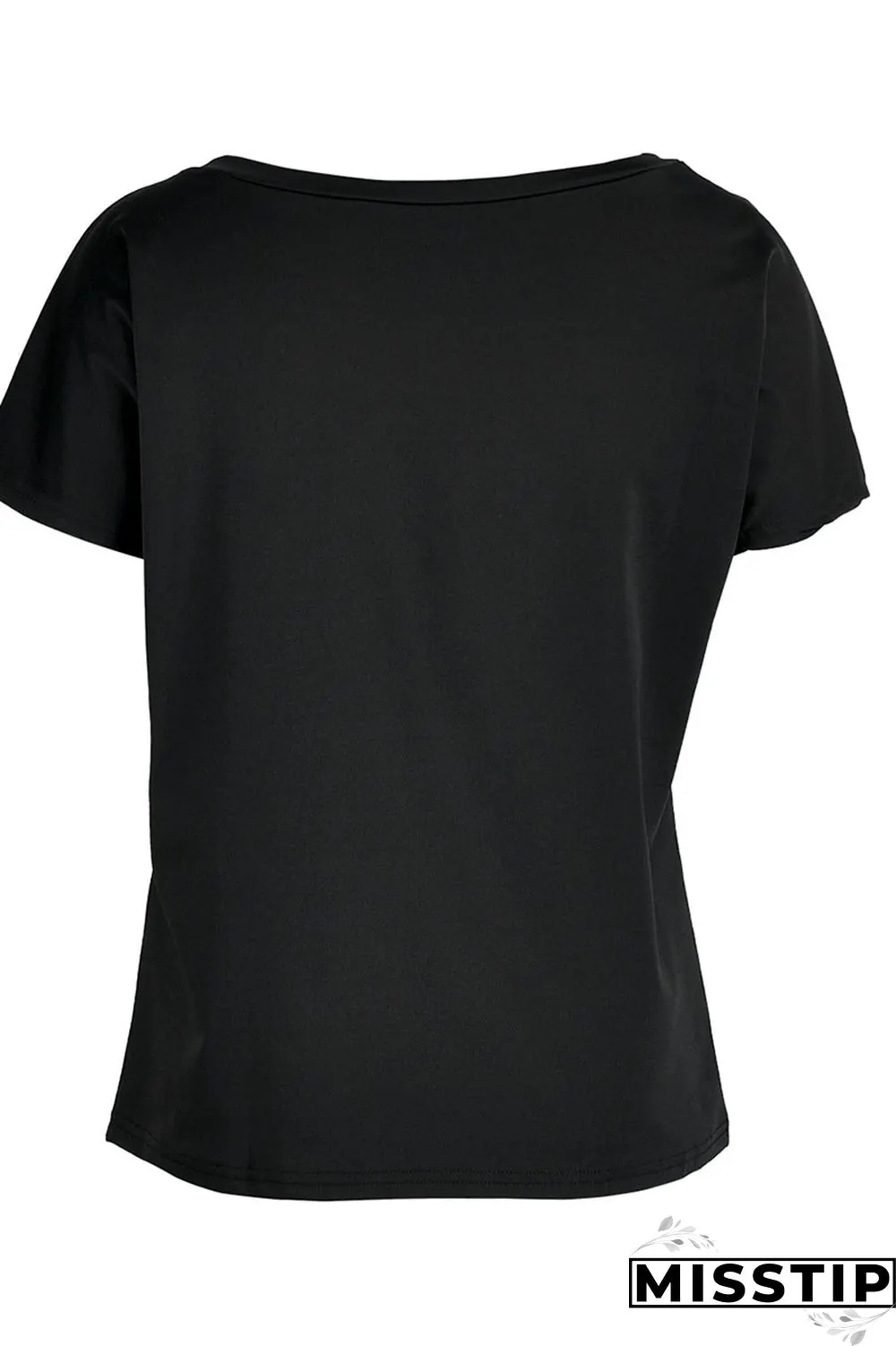 White Red Casual Print Bronzing Patchwork O Neck T-Shirts