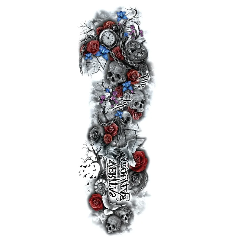 Temporary Fake Tattoo Butterfly For Woman Fashion Women Girl Temporary Paper Sticker Flower Fake Tattoo For Women Waterproof