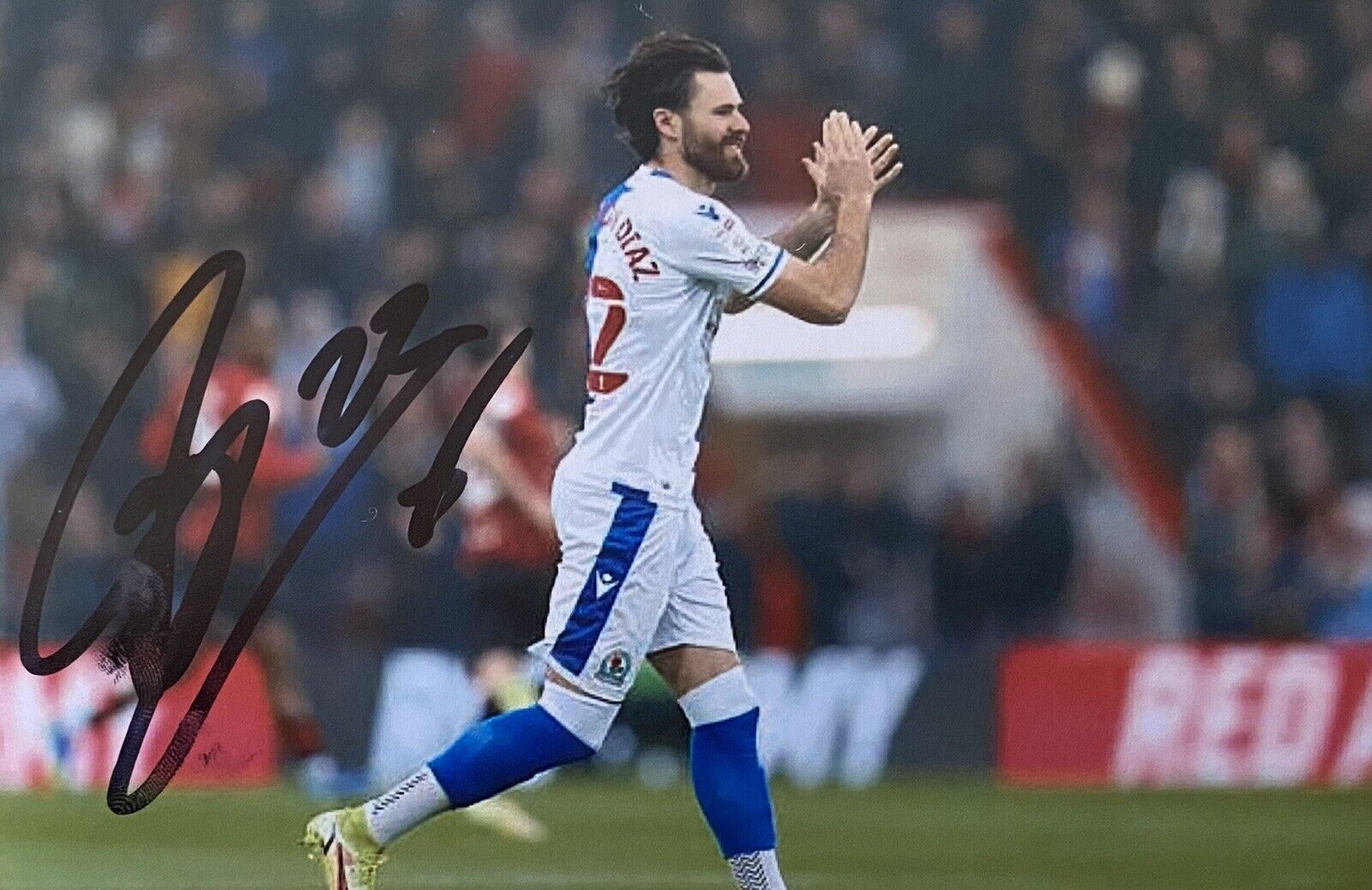 Ben Brereton Diaz Genuine Hand Signed Blackburn Rovers 6X4 Photo Poster painting