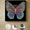 DIY Pearl Painting Butterfly for Home Wall Decor with Frame(25x25cm)