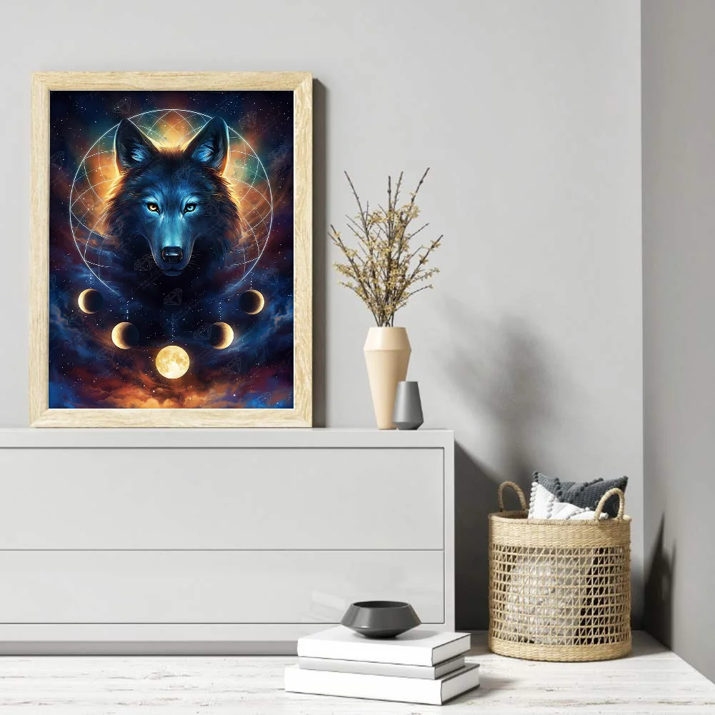 Diamond Painting - Full Round Drill - Wolf(Canvas|30*40cm)