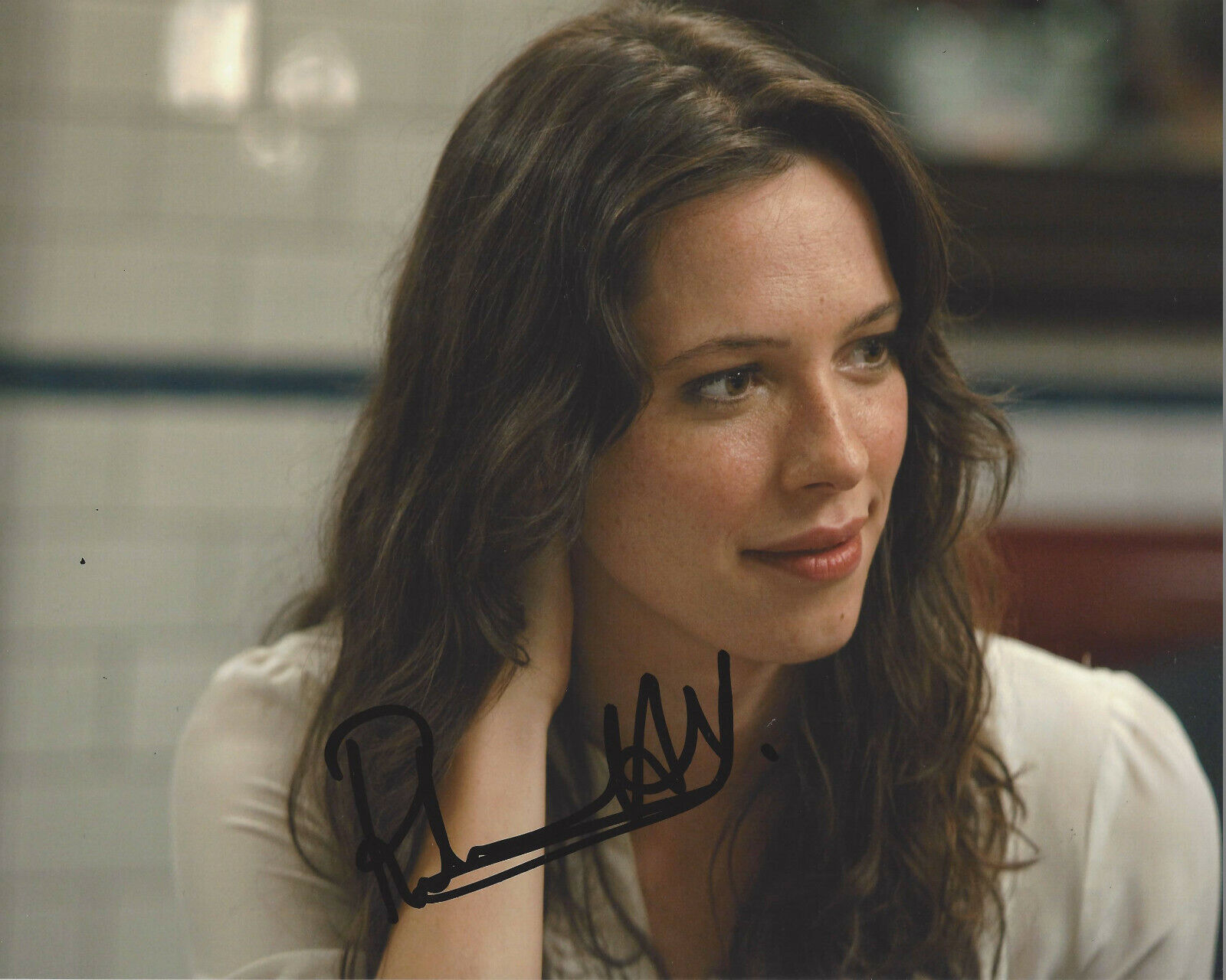 REBECCA HALL SIGNED AUTHENTIC IRON MAN 3 8X10 Photo Poster painting SEXY ACTRESS COA THE TOWN