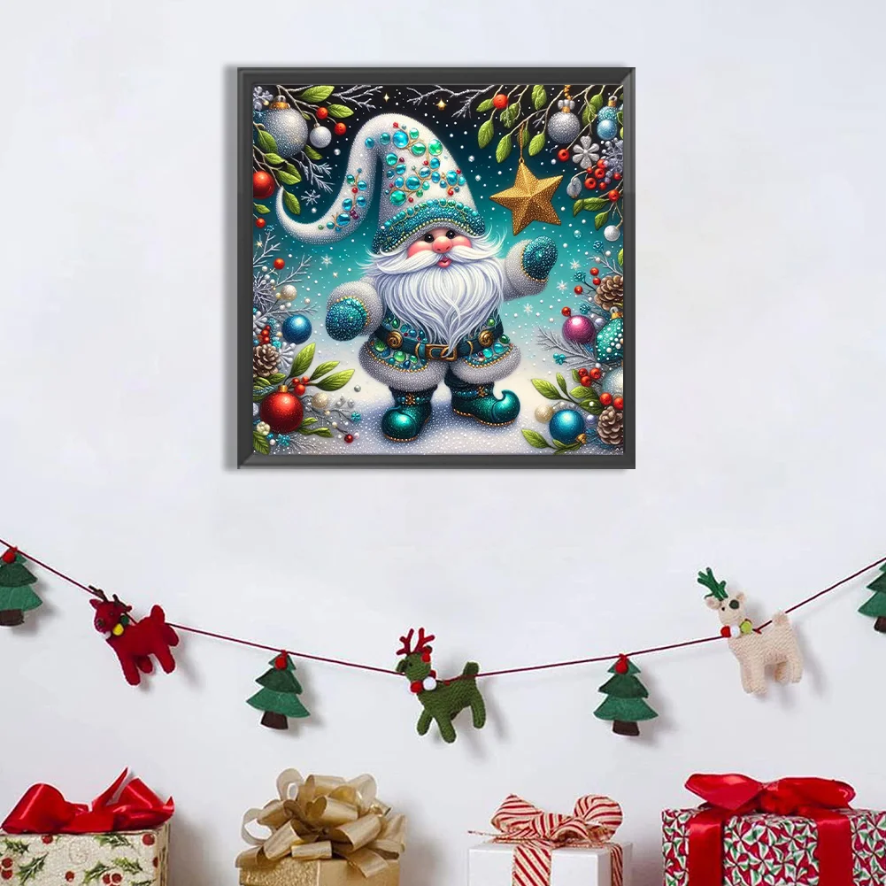 Diamond Painting - Full Round Drill - Christmas Gnome(Canvas|40*40cm)