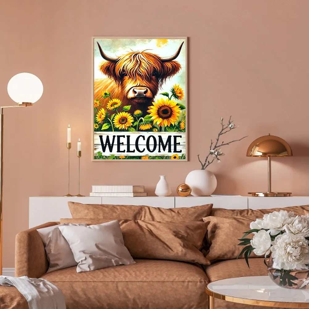 Diamond Painting - Full Round Drill - Sunflower Yak(Canvas|30*40cm)