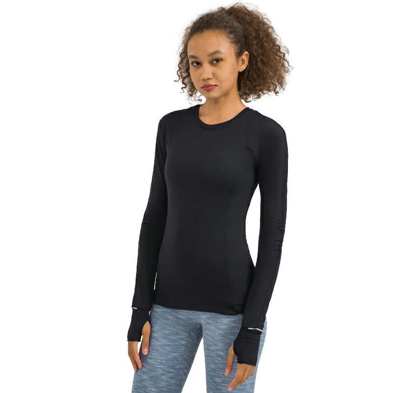 Hergymclothing thumb hole sleeve top