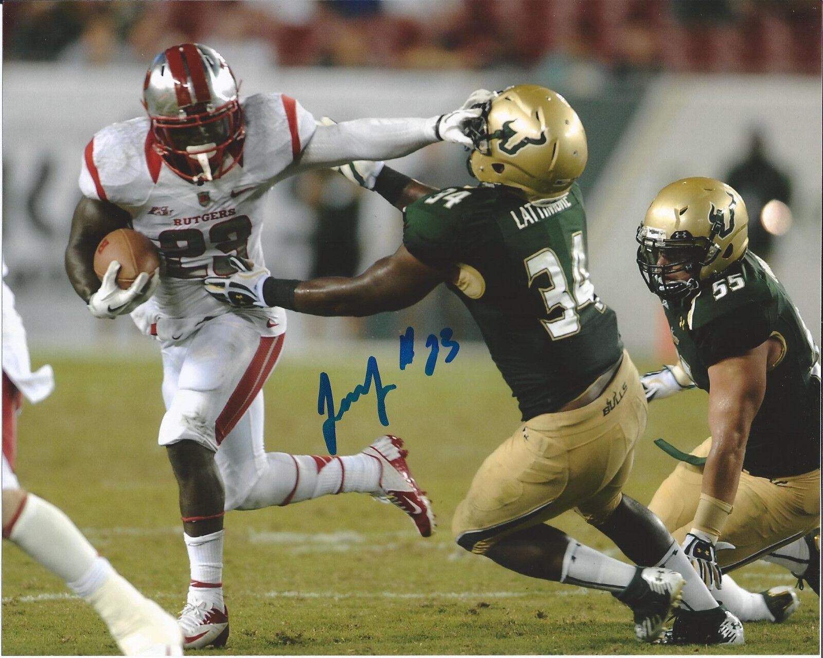 RUTGERS JAWAN JAMISON SIGNED 8X10 Photo Poster painting W/COA JUWAN NFL DRAFT A