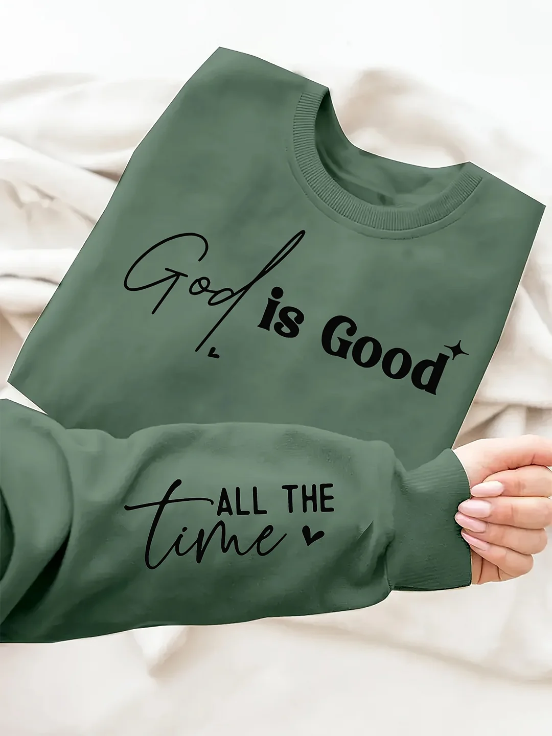 Letter Print Sweatshirt, Long Sleeve Crew Neck Casual Sweatshirt For Winter & Fall, Women's Clothing | IFYHOME
