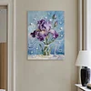 (30x40cm)DIY Pearl Painting Framed Flower Handmade Pearl Material Art Kit Living Room Decor