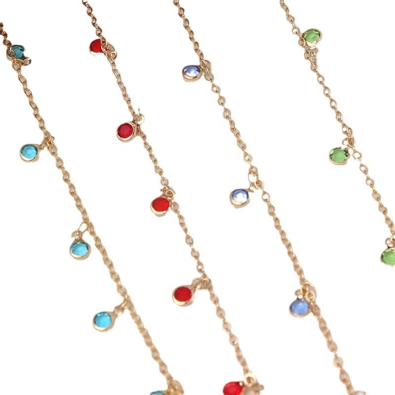 1 Piece 1m Copper Solid Color Chain