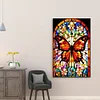 5D DIY Full Round Drill Diamond Painting Stained Glass Butterfly Decor (ZQ207)