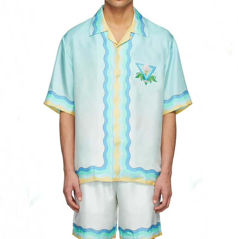 Loveciss®/ Noble Luxury Memphis Pastel  Printed Shorts Shirt And Shorts Co-Ord