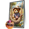 (40*60cm)Bear - Full Round Drill Diamond Painting