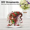 DIY Diamond Painting Double Sided Ornaments Kit for All Ages (Gnome Girl)