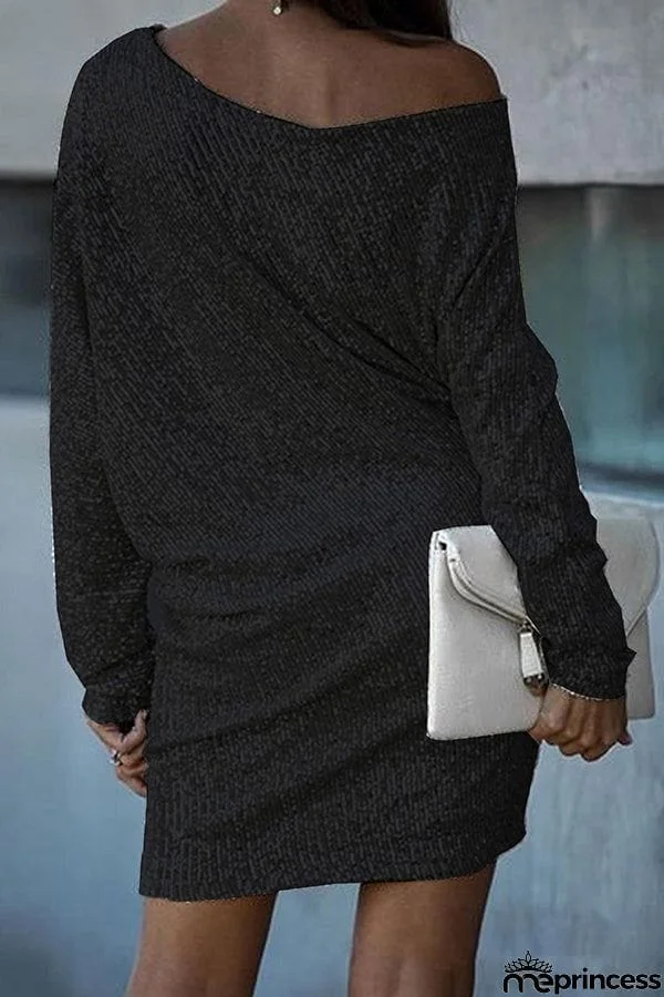 Sequin Long Sleeve Slim Pencil Skirt