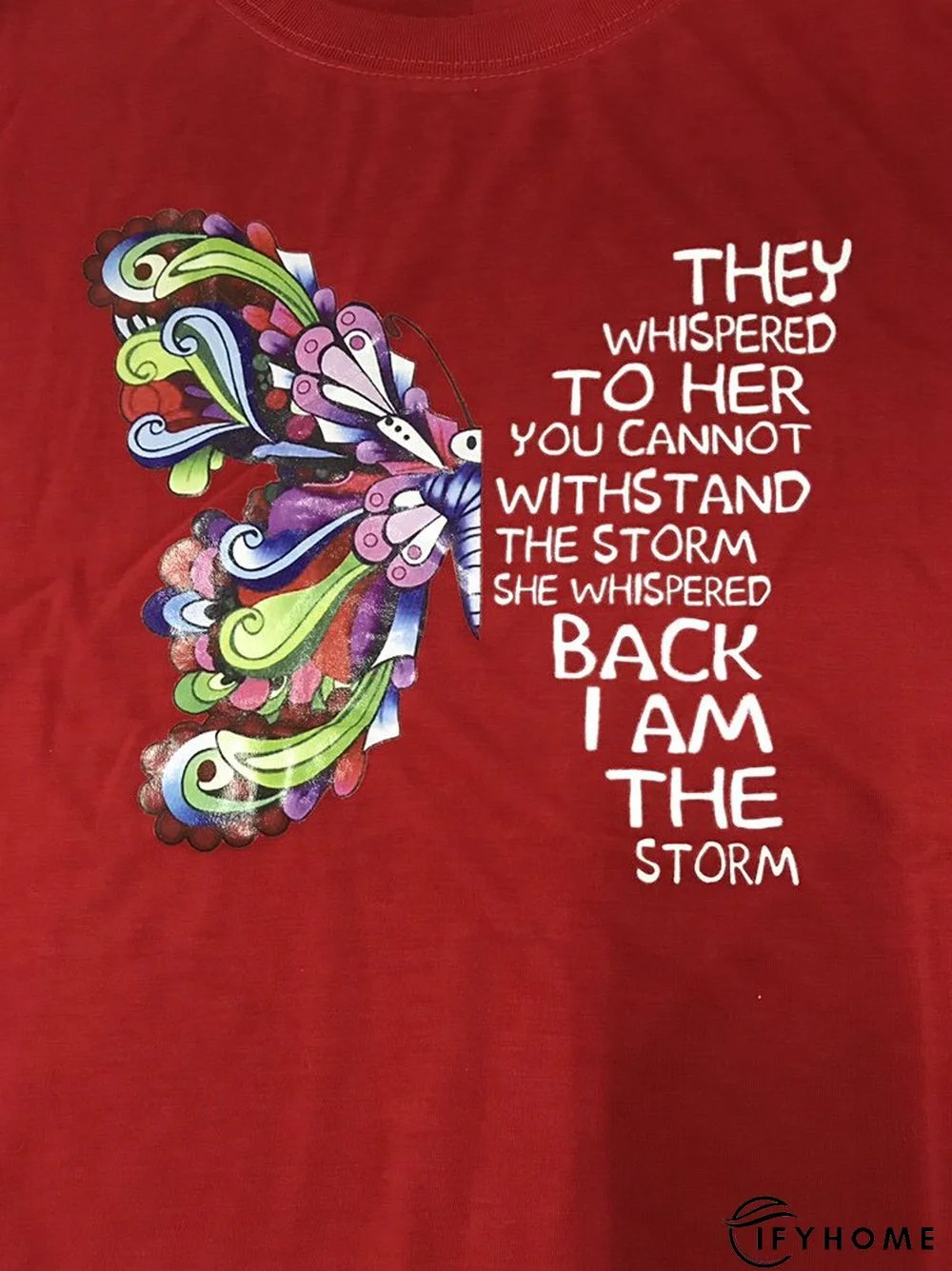 Crew Neck Casual Printed Short Sleeve T-shirt | IFYHOME