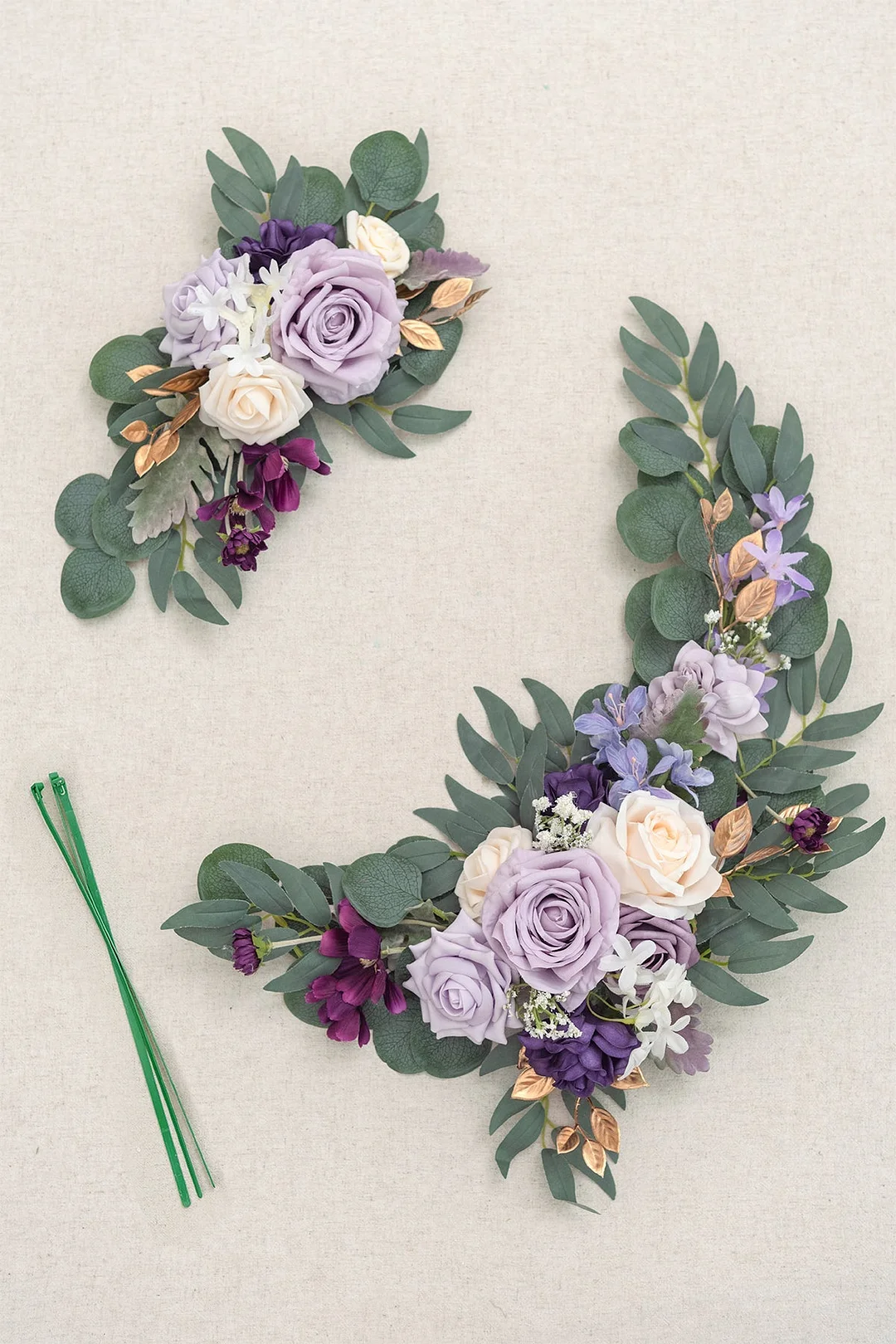 Flower Sign Decor in Lilac & Gold