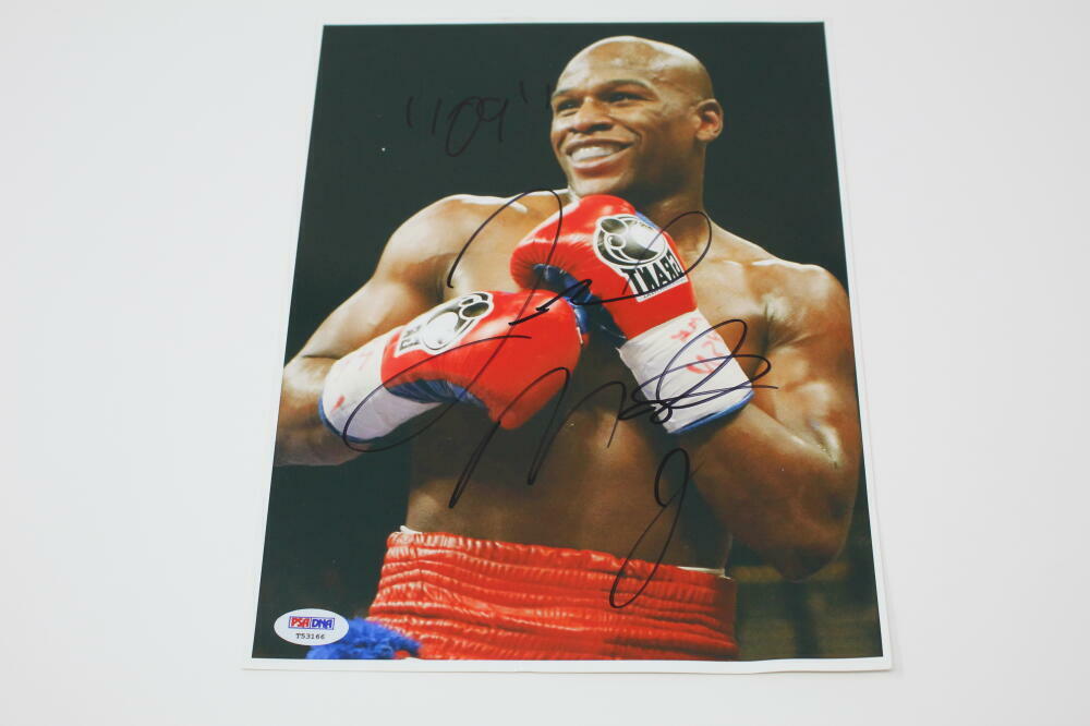 FLOYD MAYWEATHER JR SIGNED AUTOGRAPH 8x10 Photo Poster painting - THE MONEY TEAM, PRETTY BOY PSA