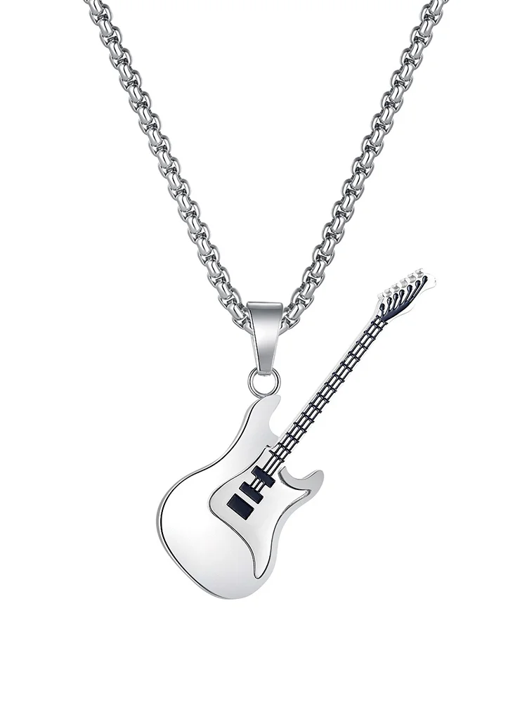 Stylish Personalised Guitar Pendant Necklace