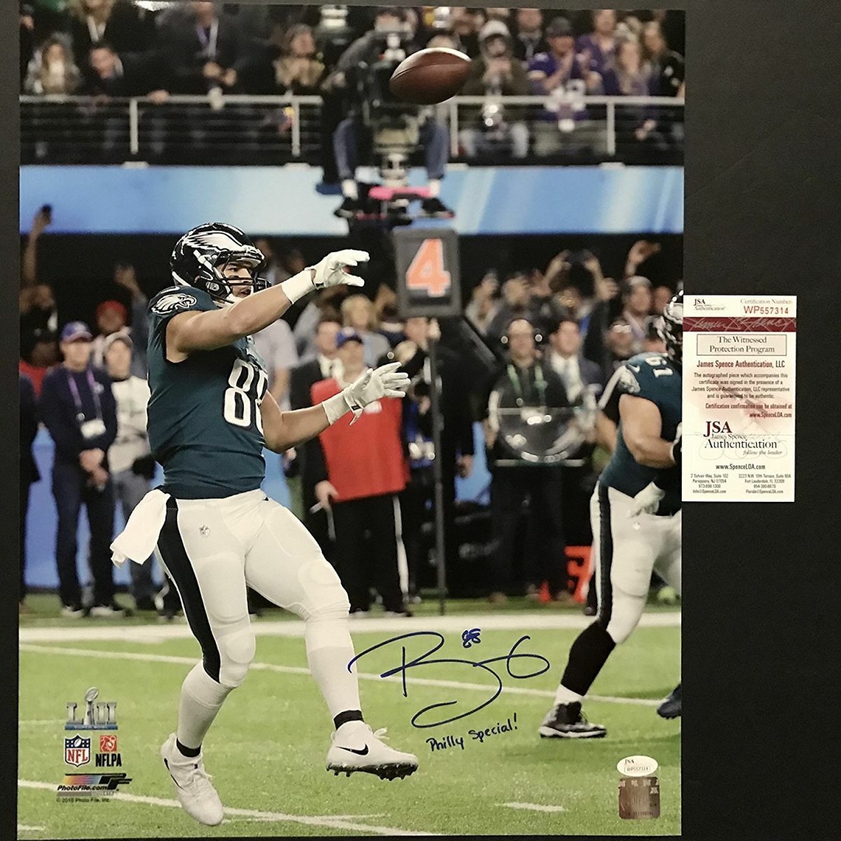 Autographed/Signed TREY BURTON Inscribed Philly Special