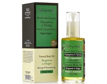 pornhint Pornhint Natural  Massage Oil / Aromatherapy Invigoration, Energy Bergamot and Ginger