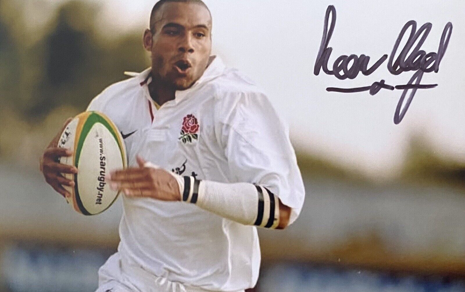 Leon Lloyd Genuine Hand Signed England 6X4 Photo Poster painting