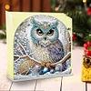 Acrylic Owl Diamond Painting Paper Towel Napkin Holder for Adults Kids Art Crafts