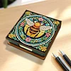 Bee Leather Diamond Painting Memo Pad Holder Mosaic Kit for Adults Beginners