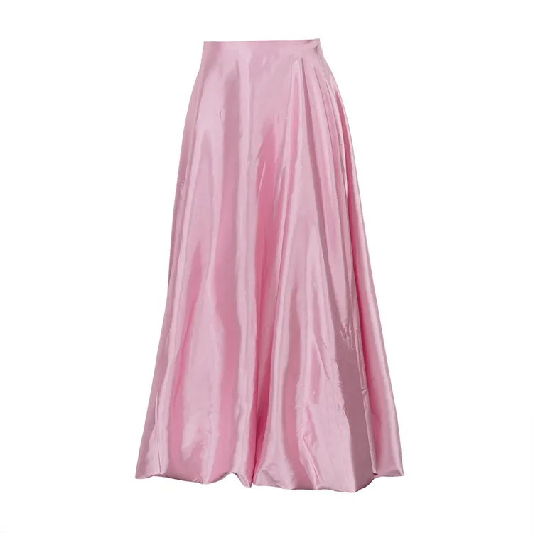 Churchf Churchf New 2024 Spring Balloon Dress Is Fashionable, Casual, Simple And Pure Color And Versatile With High Waist