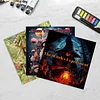 3PCS Witch Coloring Book Set Mindfulness Art Books for Adults 