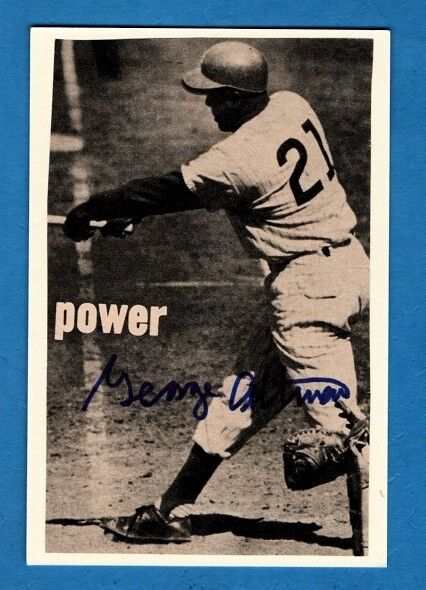 GEORGE ALTMAN-CHICAGO CUBS AUTOGRAPHED ACTION MAGAZINE Photo Poster painting