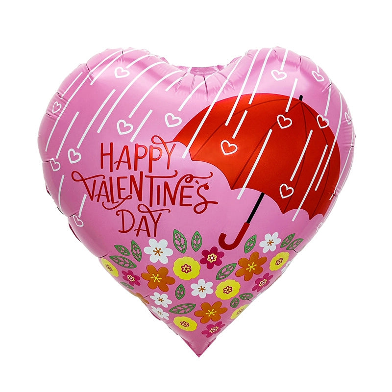 Vacation Minimalist Heart Shape Aluminum Film Travel Daily Balloons