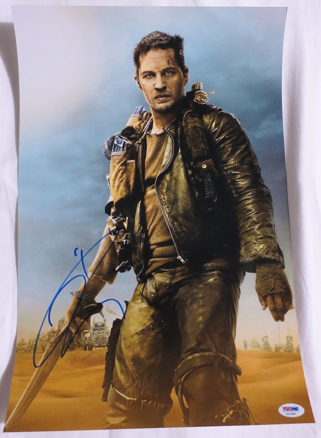 Tom Hardy Signed Mad Max Authentic Autographed 12x18 Photo Poster painting PSA/DNA #Z14383