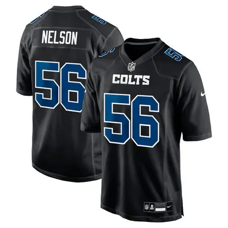 Youth Indianapolis Colts #56 Quenton Nelson Carbon Black Fashion Game Jersey