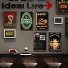 4PCS Alcohol - Metal Tin Signs Set(8*12Inch/12*16Inch) - Bar