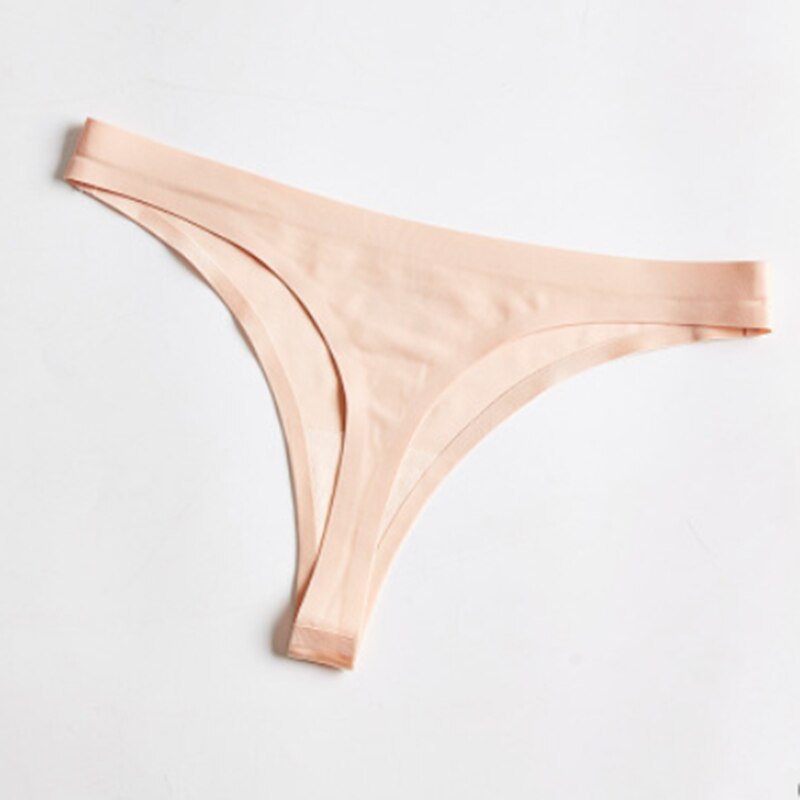 1Pcs Lingerie Feminina Sexy Panty Thong Plus Size Low-Rise Ice Silk Underwear for Women Intimate Underwear Pants Women Intimates
