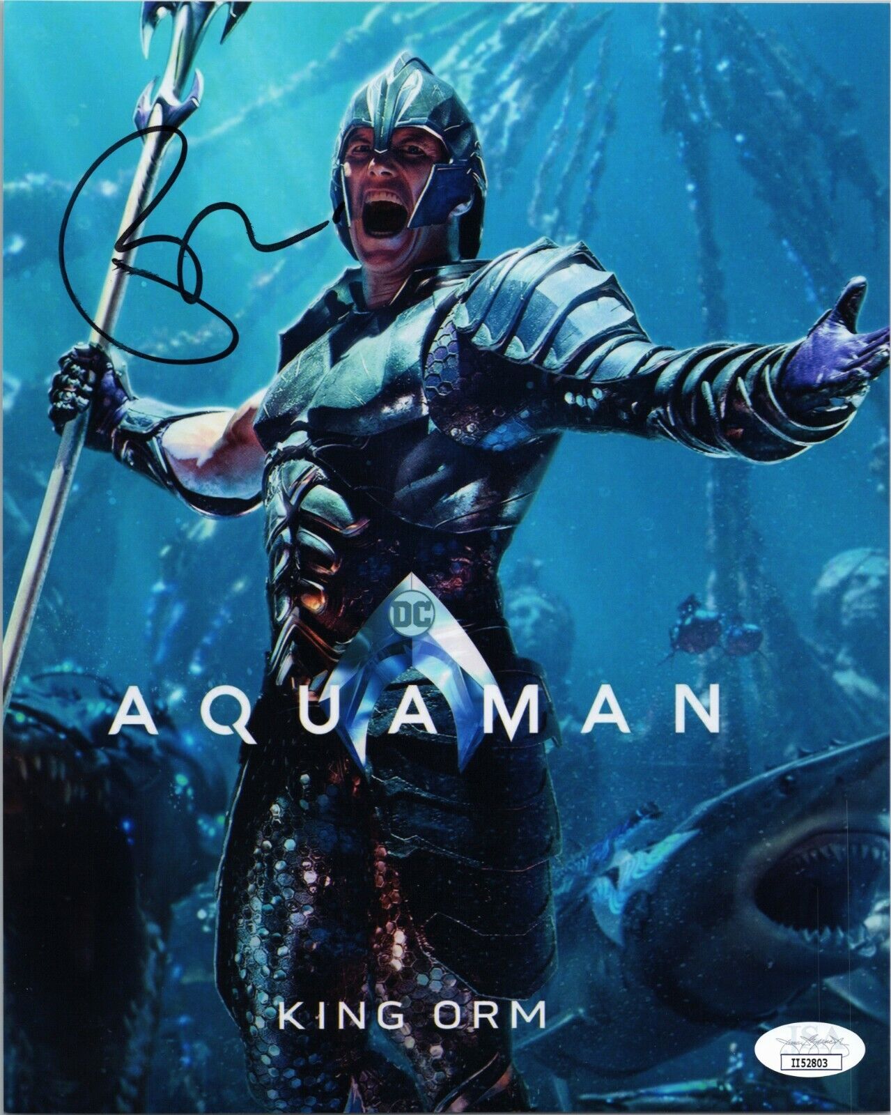 PATRICK WILSON Authentic Hand-Signed AQUAMAN - KING ORM