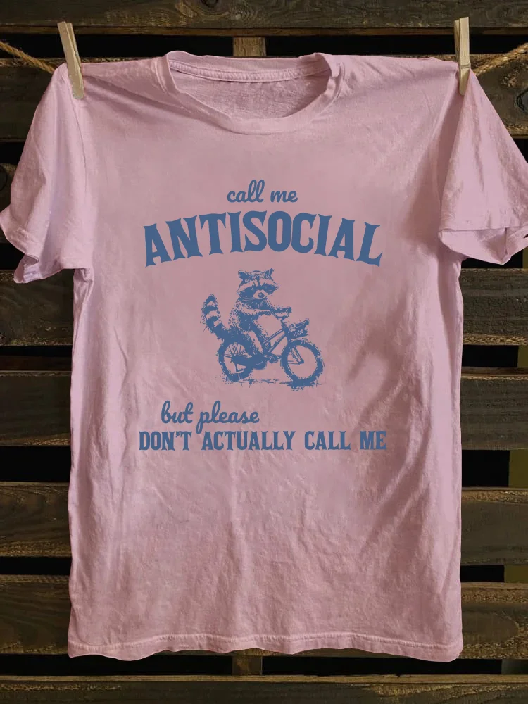 Call Me Antisocial T-shirt