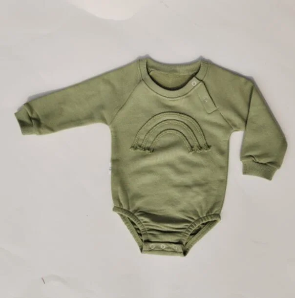 Spring Autumn Newborn Baby Girl Rompers Baby Girl Long Sleeve Pure Color Rompers Baby Boy Girl Rompers Clothes