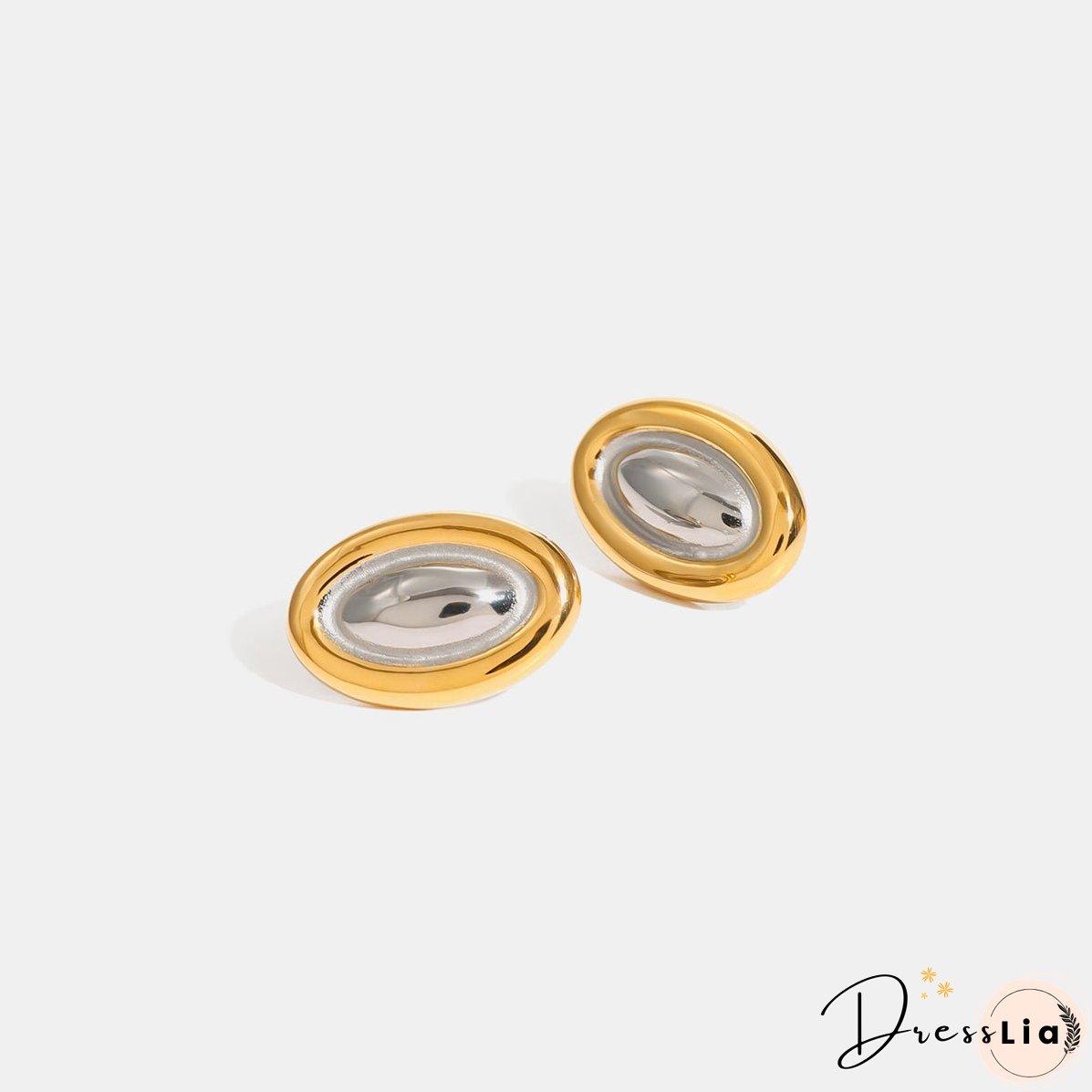 18K Gold-Plated Stainless Steel Stud Earring