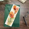 Flower-11CT Stamped Cross Stitch Bookmark 18*6cm(Double Sided)
