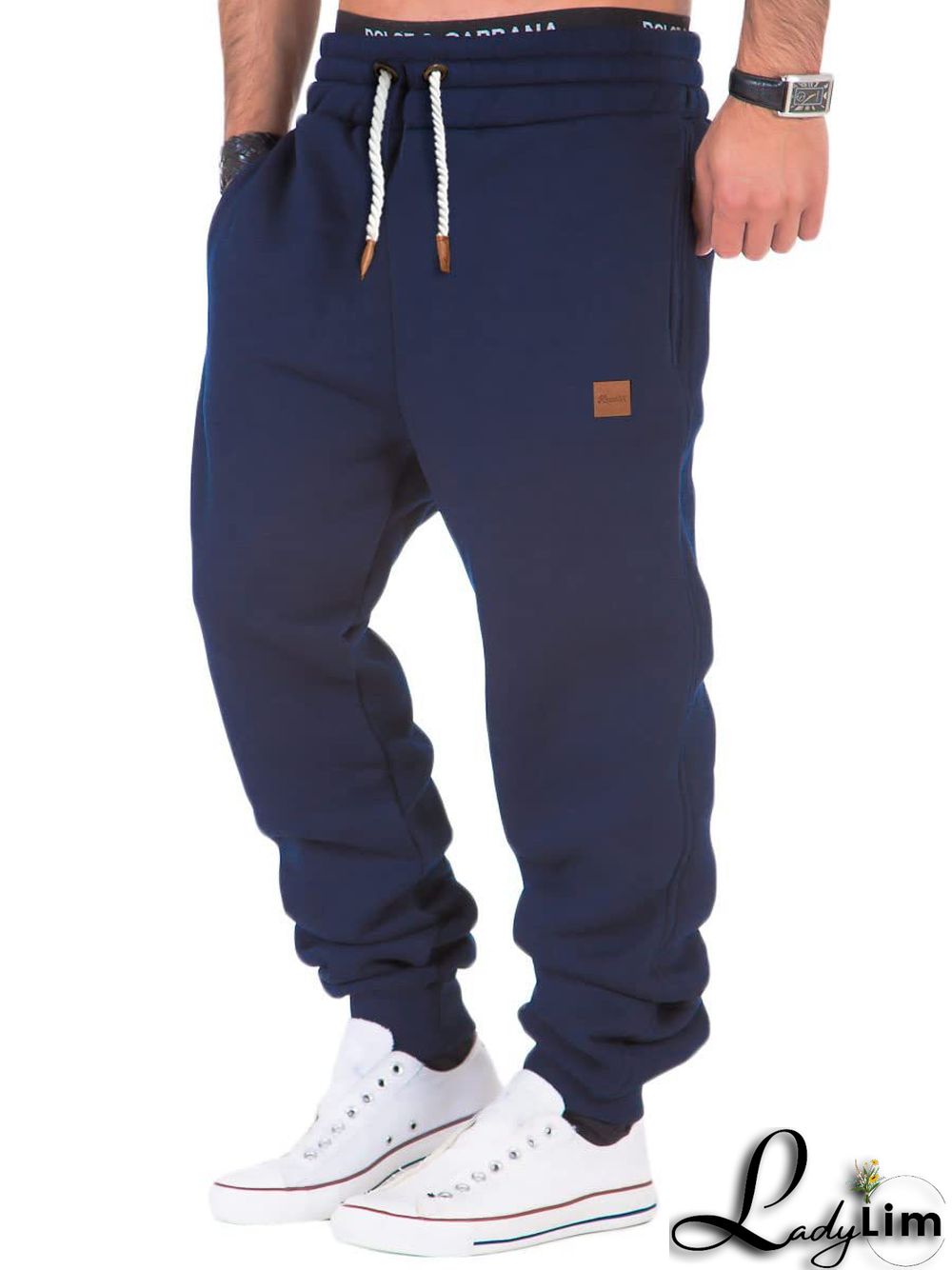 Men's Fall Winter Patchwork Training Sports Pants Basic Pants Men's Sports Fitness Sweatpants