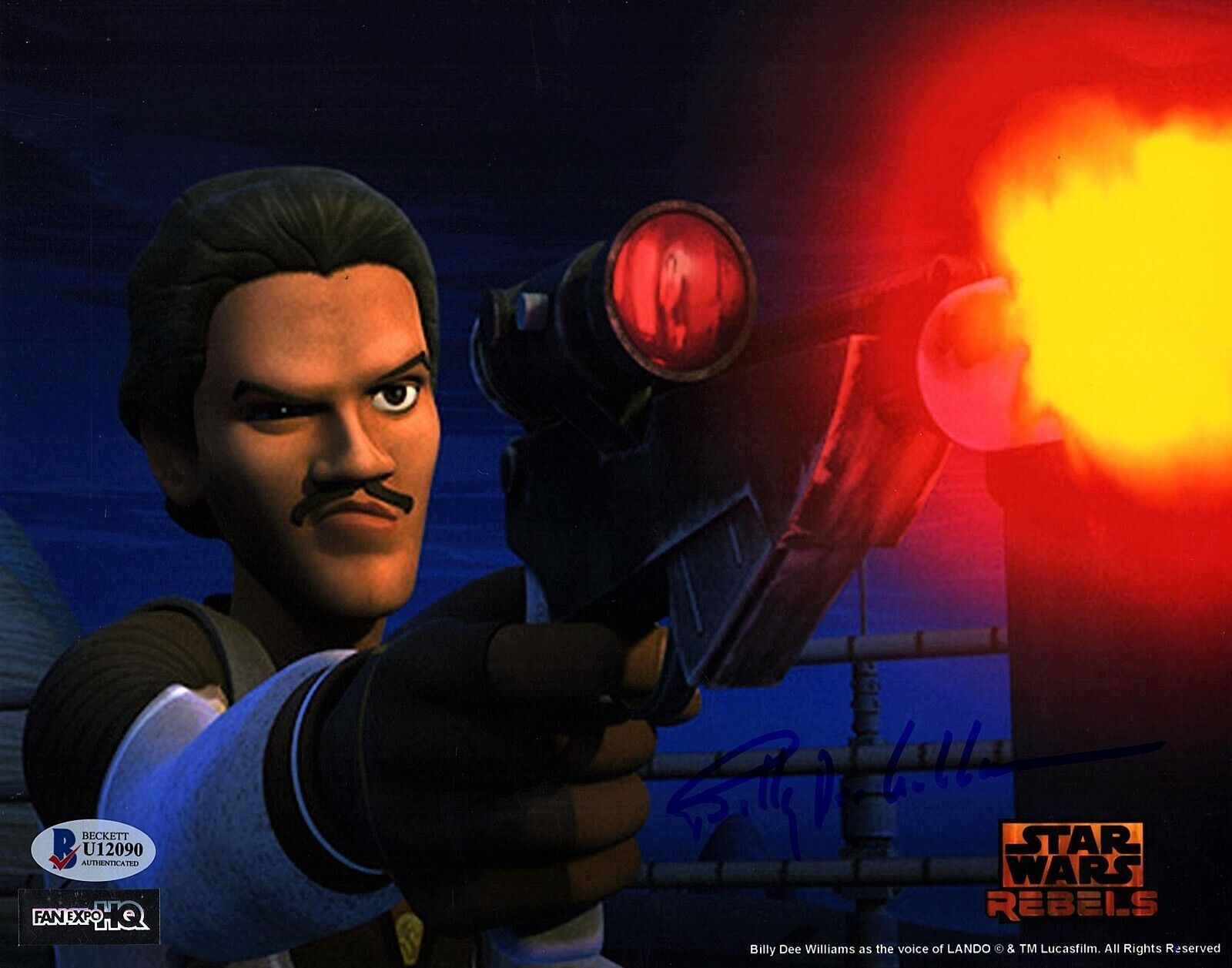 BILLY DEE WILLIAMS Signed STAR WARS Rebels Lando