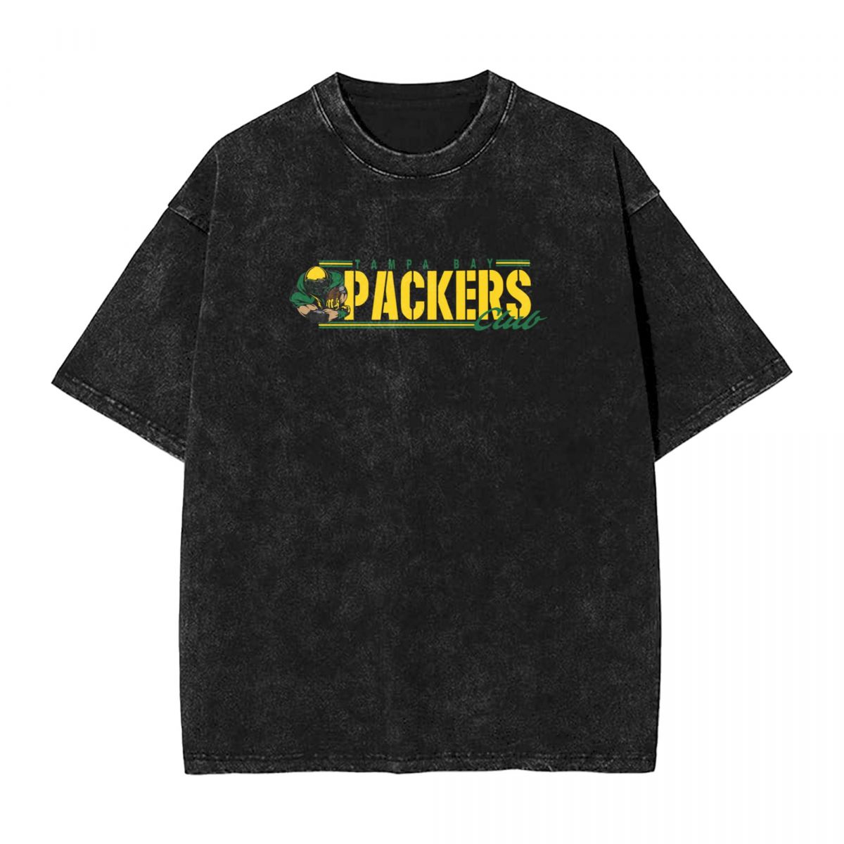 Green Bay Packers Club Logo Men's Oversized Streetwear Tee Shirts