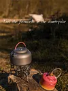1.4L Outdoor Water Kettle Teapot Coffee Pot for Picnic Camping Hiking Travel