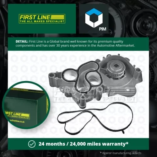 Water Pump fits SKODA CITIGO 1.0 11 to 19 Coolant Firstline 04C121004F Quality Parts