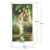 (US Only)Goddess 40x70cm 5D DIY Full Drill Round Diamond Painting Kit for Home Wall Decor