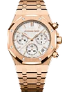 Pink Gold Silver-Toned Dial CHRONOGRAPH 41mm